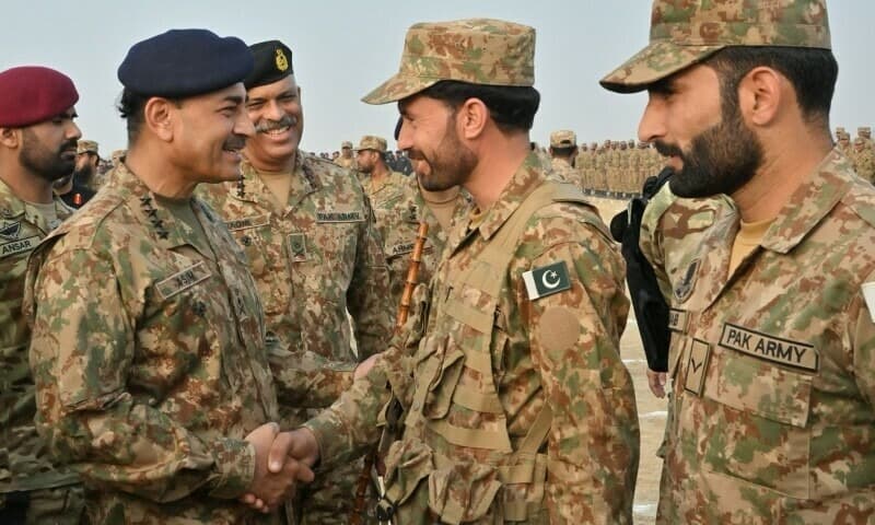 General Syed Asim Munir with Brave Soldiers